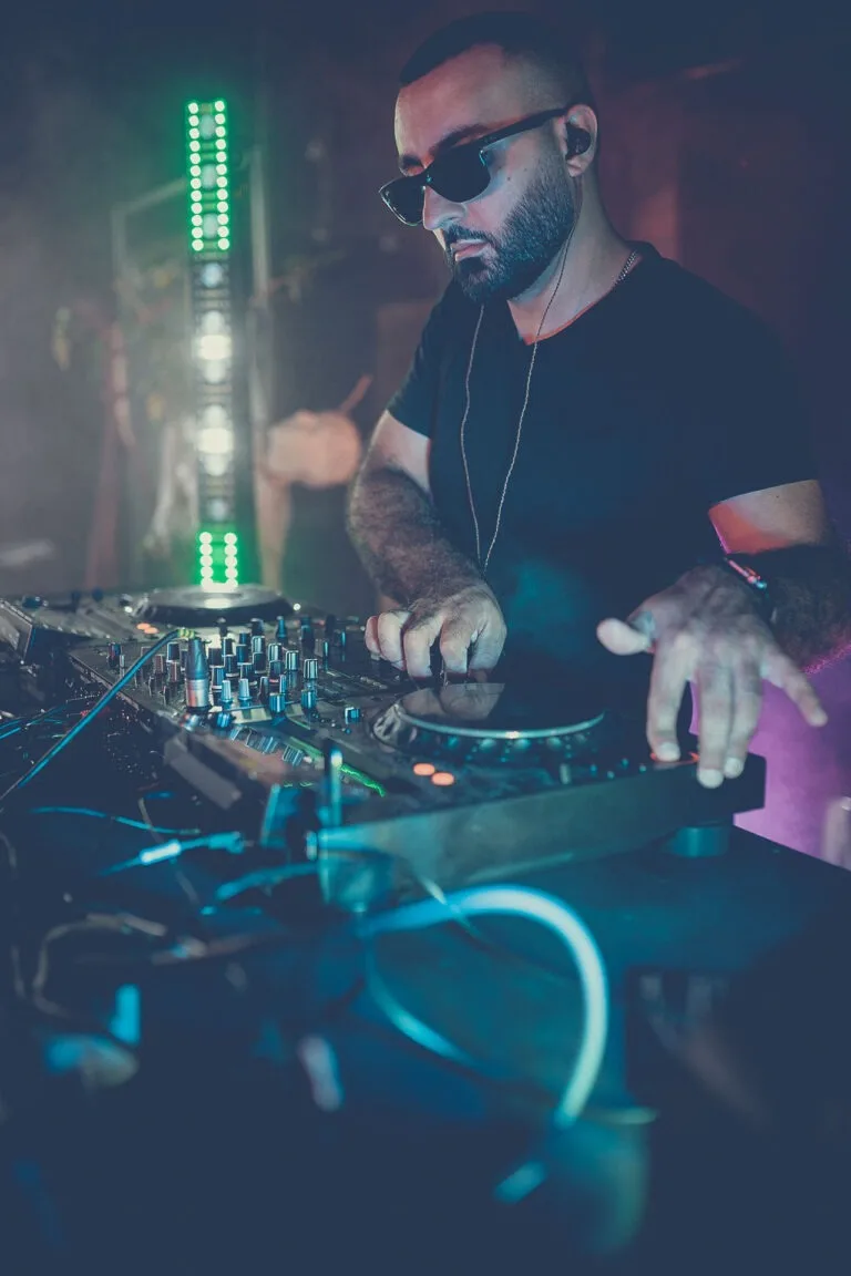 JJ Nite behind the decks